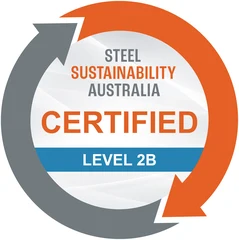 Sustainable Steel Australia certified, Level 2B